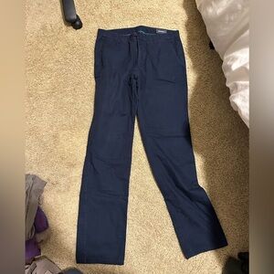 Men’s Bonobos Flannel Lined Navy Chinos